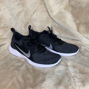 Nike Flex, size 10, black, gray, white, EUC